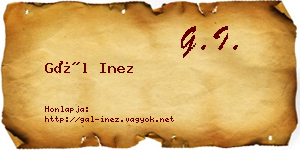 Gál Inez névjegykártya