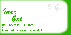inez gal business card